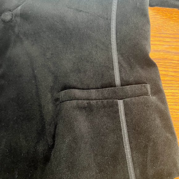 GAP - Vintage Velvet Blazer Coat Black - 10 - Classic Gap - Picture 6 of 9
